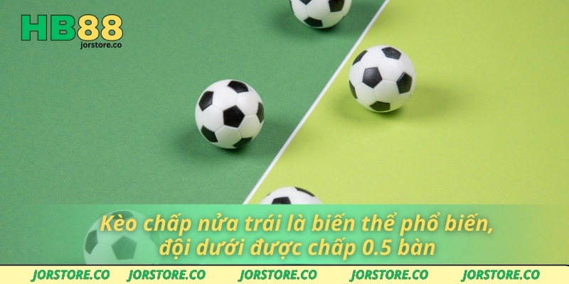 Kèo Dưới Tiềm Năng - Cơ Hội Vàng Để Nâng Cao Tỷ Lệ Thắng Kèo chấp nửa trái là biến thể phổ biến, đội dưới được chấp 0.5 bàn